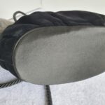 Gucci Vintage Small Bag Black Velvet with Gold Hardware #GLRUO-4 - Image 10