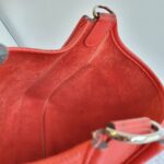 Hermes Evelyne III 29cm Red Clemence Leather with Palladium Plated Hardware #OKYE-2 - Image 23