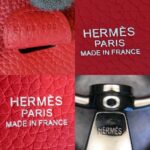 Hermes Evelyne III 29cm Red Clemence Leather with Palladium Plated Hardware #OKYE-2 - Image 17