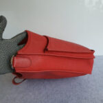 Hermes Evelyne III 29cm Red Clemence Leather with Palladium Plated Hardware #OKYE-2 - Image 8