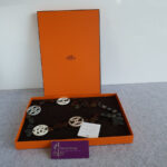 Hermes Deva Necklace Black/White Buffalo Horn/Lacquered Wood #OKEO-1 - Image 2