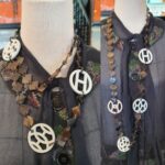 Hermes Deva Necklace Black/White Buffalo Horn/Lacquered Wood #OKEO-1 - Image 9