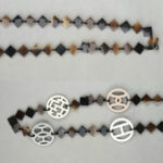 Hermes Deva Necklace Black/White Buffalo Horn/Lacquered Wood #OKEO-1 - Image 5