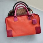 Loewe Amazona Tri-color Goat Skin with Silver Hardware #GLRUL-4