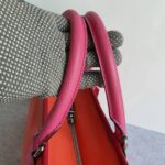 Loewe Amazona Tri-color Goat Skin with Silver Hardware #GLRUL-4 - Image 22