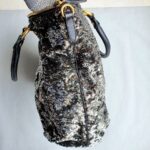 Miu Miu Tote Black/ Silver Sequins with Leather and Gold Hardware #OKYR-5 - Image 8