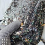 Miu Miu Tote Black/ Silver Sequins with Leather and Gold Hardware #OKYR-5 - Image 14