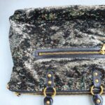 Miu Miu Tote Black/ Silver Sequins with Leather and Gold Hardware #OKYR-5 - Image 5