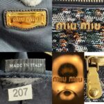 Miu Miu Tote Black/ Silver Sequins with Leather and Gold Hardware #OKYR-5 - Image 22