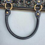 Miu Miu Tote Black/ Silver Sequins with Leather and Gold Hardware #OKYR-5 - Image 15