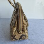 Prada Tote Brown Snake Skin with Silver Hardware #GLRCU-2 - Image 7