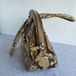 Prada Tote Brown Snake Skin with Silver Hardware #GLRCU-2 - Image 8