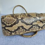 Prada Tote Brown Snake Skin with Silver Hardware #GLRCU-2 - Image 10