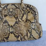 Prada Tote Brown Snake Skin with Silver Hardware #GLRCU-2 - Image 4