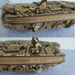 Prada Tote Brown Snake Skin with Silver Hardware #GLRCU-2 - Image 9