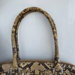 Prada Tote Brown Snake Skin with Silver Hardware #GLRCU-2 - Image 18