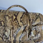 Prada Tote Brown Snake Skin with Silver Hardware #GLRCU-2 - Image 20