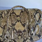 Prada Tote Brown Snake Skin with Silver Hardware #GLRCU-2 - Image 21