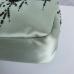 Prada Vintage Small Blue Tote Satin Beads Details and Silver Hardware #GLRUO-2 - Image 13