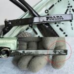 Prada Vintage Small Blue Tote Satin Beads Details and Silver Hardware #GLRUO-2 - Image 23