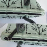 Prada Vintage Small Blue Tote Satin Beads Details and Silver Hardware #GLRUO-2 - Image 9