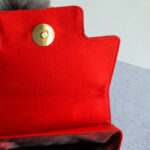 S Ferragamo Vintage Tote Red Satin with Gold Hardware #GLRUO-5 - Image 21