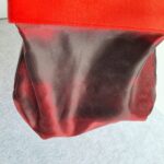 S Ferragamo Vintage Tote Red Satin with Gold Hardware #GLRUO-5 - Image 26