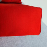 S Ferragamo Vintage Tote Red Satin with Gold Hardware #GLRUO-5 - Image 11