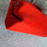 S Ferragamo Vintage Tote Red Satin with Gold Hardware #GLRUO-5 - Image 13