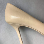YSL SZ37.5 Pumps Beige Leather Shoes #OKLC-2 - Image 8