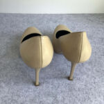 YSL SZ37.5 Pumps Beige Leather Shoes #OKLC-2 - Image 7