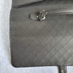 Chanel Document Bag Black Grained Calfskin with Ruthenium Hardware #OKKR-2 - Image 3