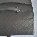 Chanel Document Bag Black Grained Calfskin with Ruthenium Hardware #OKKR-2 - Image 4