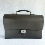 Chanel Document Bag Black Grained Calfskin with Ruthenium Hardware #OKKR-2 - Image 2