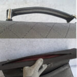 Chanel Document Bag Black Grained Calfskin with Ruthenium Hardware #OKKR-2 - Image 23