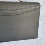 Chanel Document Bag Black Grained Calfskin with Ruthenium Hardware #OKKR-2 - Image 6