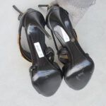 Giuseppe Zanotti Coline Gold Leaf Black Heels Size38 #OKOO-7 - Image 10