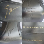 Giuseppe Zanotti Coline Gold Leaf Black Heels Size38 #OKOO-7 - Image 8