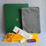 Goyard Clutch Pochette Senat 2 Black Coated Canvas #OYLT-1 - Image 2