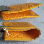 Goyard Clutch Pochette Senat 2 Jaune/Yellow Coated Canvas #OYLT-2 - Image 9