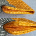 Goyard Clutch Pochette Senat 2 Jaune/Yellow Coated Canvas #OYLT-2 - Image 10