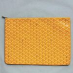 Goyard Clutch Pochette Senat 2 Jaune/Yellow Coated Canvas #OYLT-2 - Image 3