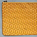 Goyard Clutch Pochette Senat 2 Jaune/Yellow Coated Canvas #OYLT-2 - Image 5