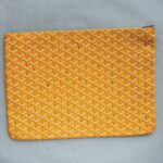 Goyard Clutch Pochette Senat 2 Jaune/Yellow Coated Canvas #OYLT-2 - Image 4