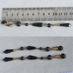 Gucci Clip On Earrings Black Beads and Crystal with Gold Hardware #OKCT-18 - Image 7