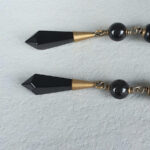 Gucci Clip On Earrings Black Beads and Crystal with Gold Hardware #OKCT-18 - Image 5