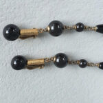Gucci Clip On Earrings Black Beads and Crystal with Gold Hardware #OKCT-18 - Image 3