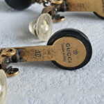 Gucci Clip On Earrings Black Beads and Crystal with Gold Hardware #OKCT-18 - Image 8