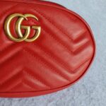 Gucci Marmont Belt/Waist Bag Red Calf Leather with Rustic Gold Hardware #OKRS-1 - Image 5