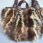 Gucci Pelham Dark Brown/Beige Fur with Leather and Light Gold Hardware #OKYR-10 - Image 3